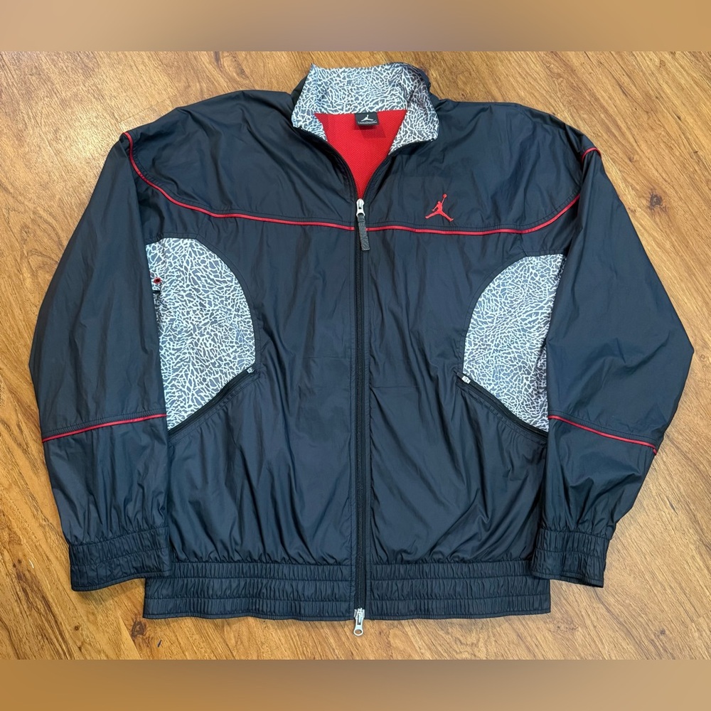 Vintage Nike Jordan AJ3 Cement Jacket Black 100% Authentic Original L